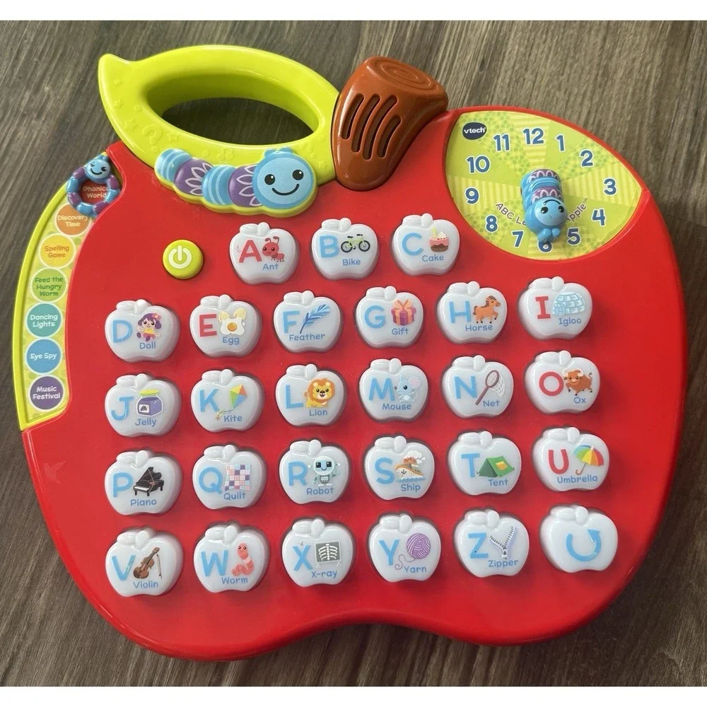VTech ABC‎ Learning Apple Alphabet Electronic Learning Toy w/Lights & Sounds